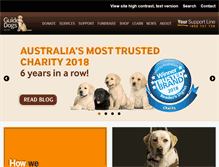 Tablet Screenshot of guidedogs.org.au